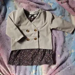 2点セット　ウサギ柄ワンピース　アウター