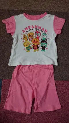 アンパンマン ベビーパジャマ 95cmピンク