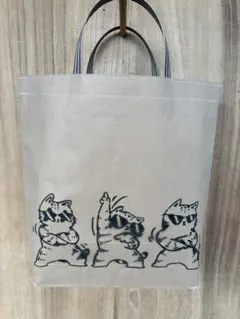 769 お米袋10kgをリメイクしたねこのバッグです。