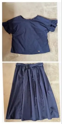 ブルーレーベル　セットアップ　ワンピース　半袖トップス　シャツ　カットソー　36