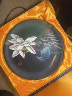 中国伝統工芸 絵皿 未使用 ギフト用