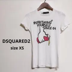 DSQUARED2 ディースクエアード　デザインTシャツ　XS 華奢な女の子に
