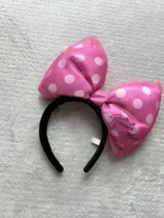 ミニー・マウス ピンク水玉ヘアバンド
