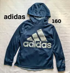と*こ様 adidas フード付き パーカー 160 ネイビー