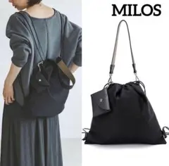 NOBLE MILOS ミロス 2WAY ナイロンバッグ リュック ブラック 黒