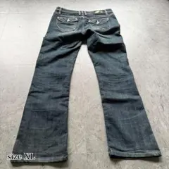 flare denim Y2K 00s archive 平成 ギャル 濃紺のサムネイル