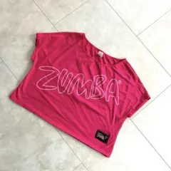 ZUMBA ピンク クロップドTシャツ