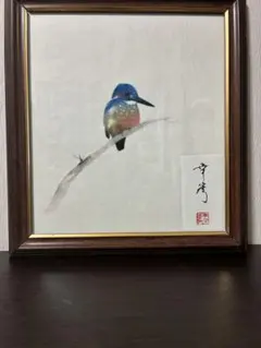 上村淳之 小鳥 リトグラフ(扇面) - メルカリ