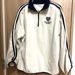 INGNI イング ハーフジップ配色サイドラインフリーストップス M