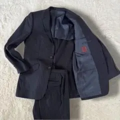 【美品】タケオキクチセットアップ　スーツ　ストライプ赤タグ　ビジネススーツ