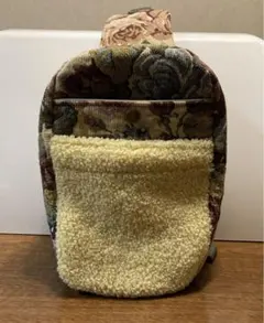 レトロ模様　ボディバック　ハンドメイド