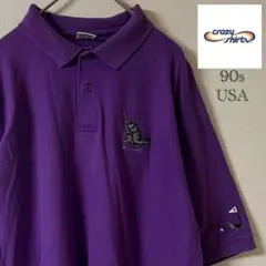 90s crazy shirts/ポロシャツ/L/パープル/USA製のサムネイル