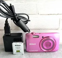 Nikon COOLPIX S3600 デジカメ ピンク 動作確認済 充電器付