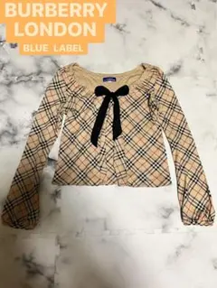 Burberry London/バーバリー/ノバチェック リボン トップス 希少