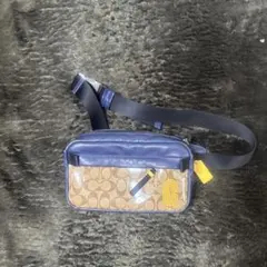 COACH ボディバッグ ブラウン・ネイビー