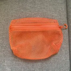 無印良品　立体メッシュケース　オレンジ