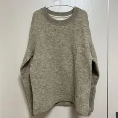 【美品】MHL. ウールコットンクルーネックニット 2/グレー セーター