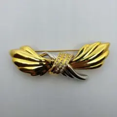 ヴィンテージ ブローチ ゴールド レトロ 昭和 60年代 70年代 オシャレ