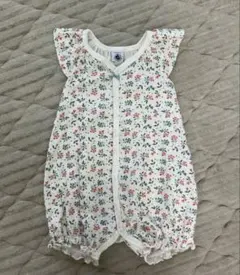 PETIT BATEAU 花柄ロンパース 6m 60 70