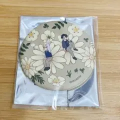 進撃の巨人　リヴァイ　エルヴィン　缶バッジ　花