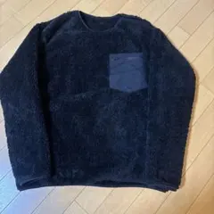 黒フリーストップス ポケット付きユニクロ