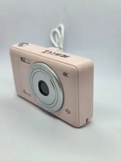 【新品】【スマホ転送OK】4Kカメラ ピンク コンパクトデジタルカメラ