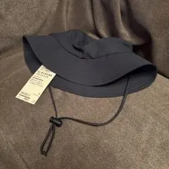 【26SS】無印良品 UVカット 風を通す ちいさくまとまるバケットハット 黒のサムネイル
