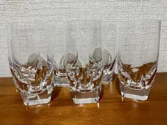 HOYA 4面 Qカット タンブラーグラス クリスタルガラス 6脚セット