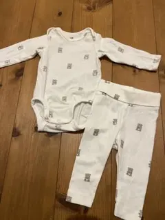 H&M オーガニックコットン　ロンパースセット　60サイズ