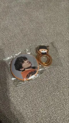 三代目JSB/NAOTO 缶バッジ、リング2点セット