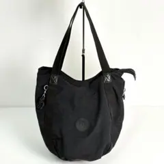 kipling キプリング ショルダーバッグ ラウンド型 ゴリラチャーム 黒