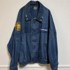 ヴィンテージ⭐︎ HOOK ANGEL ミリタリーデニムブルゾン