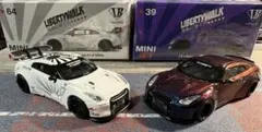 【Mini GT】　絶版　LB★WORKS GT-R 2種類セット　開封品・美品のサムネイル