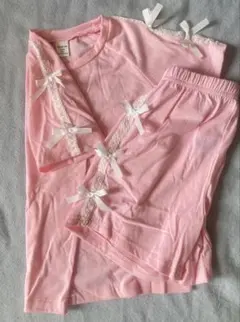 120cmリボン付き Tシャツ ショートパンツ セット