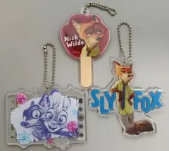 ズートピア ニック アクリルキーホルダー まとめ売り　一番くじ