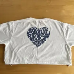 INGNI 裾ドロストBackハートショートTシャツ M