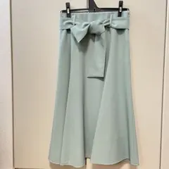 【最終価格】【春服】【ナチュラル】NOLLEYS フレアスカート　ミントグリーン