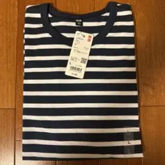 ユニクロ　エアリズムコットンT ボーダー　長袖　Lサイズ