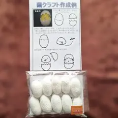 世界遺産　富岡製糸場繭クラフト工作セット　シルク蚕