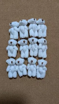 ミニチュア くま ぬいぐるみ パーツ 12個セット