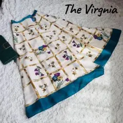 The virgnia フレアスカート スカーフ柄 花柄 ヴィンテージライクのサムネイル