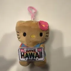ハワイ限定 サンリオ ハローキティ マスコットキーホルダー ハワイ限定 日焼けキティちゃんぬいぐるみキーホルダー新品