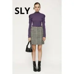 SLY☆HOUNDSTOOTH TWEED ショートスカート