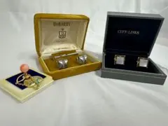 【ヴィンテージ】カフス＆タイピン 豪華3点セット