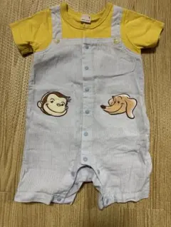 おさるのジョージ　半袖カバーオール