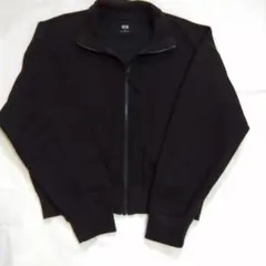 ユニクロUNIQLOドライスウェットリラックスブルゾン黒