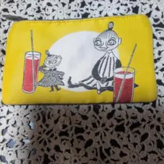 MOOMIN リトルミイ ポーチ イエロー×グレーのサムネイル