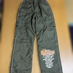 タグ付き　新品　HARLEM BROTHERS カーゴパンツ カーキ　裏起毛