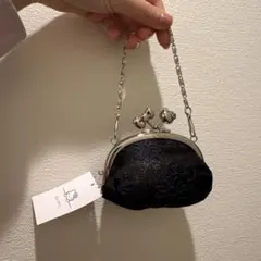 黒の光沢コインケース チェーン付き - メルカリ