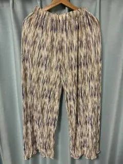 レトロガールプリーツワイドパンツ Fサイズ